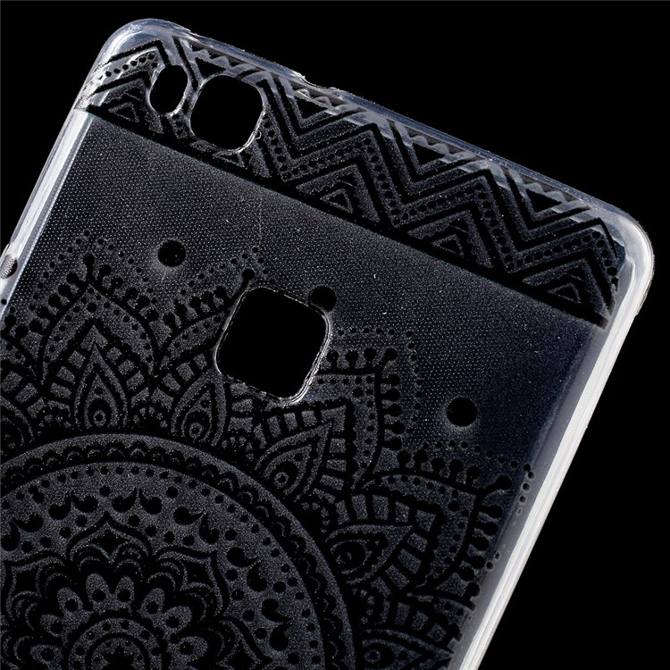 Soft IMD TPU Gel Back Phone Shell for Huawei P9 Lite / G9 Lite - Mandala Flower-5