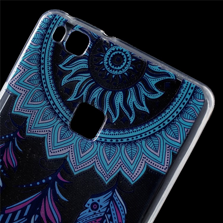 Patterned IMD TPU Flexible Phone Cover for Huawei P9 Lite / G9 Lite - Feather Dream Catcher-5