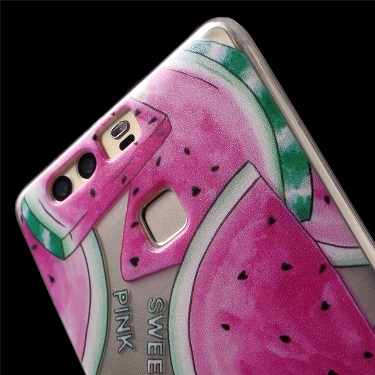 Patterned IMD TPU Back Phone Case for Huawei P9 - Watermelon Pattern-7
