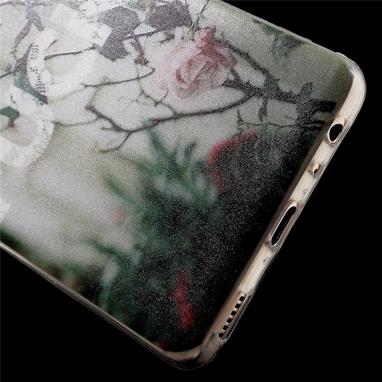 IMD Patterned TPU Gel Back Phone Shell for Huawei P9 - Blooming Flower-6