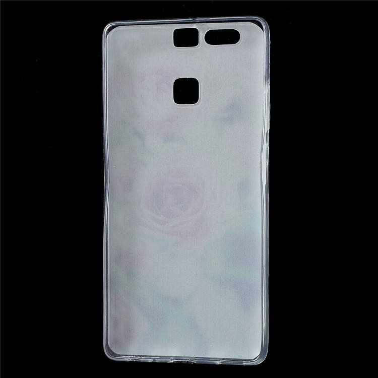 Pattern Printing IMD TPU Back Phone Shell for Huawei P9 - Pretty Flower-5