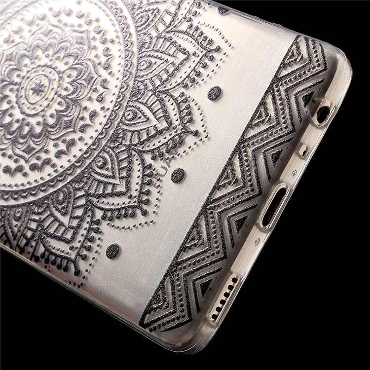 Patterned IMD TPU Gel Back Cover for Huawei P9 - Mandala Flower-6