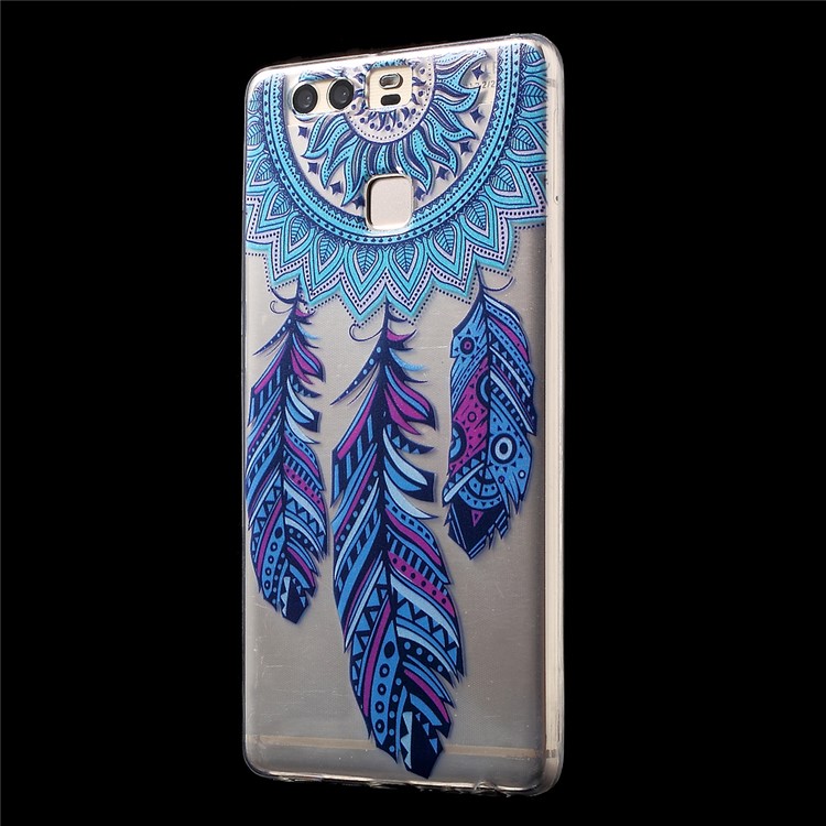 Patterned IMD TPU Case Protector for Huawei P9 - Feather Dream Catcher-3