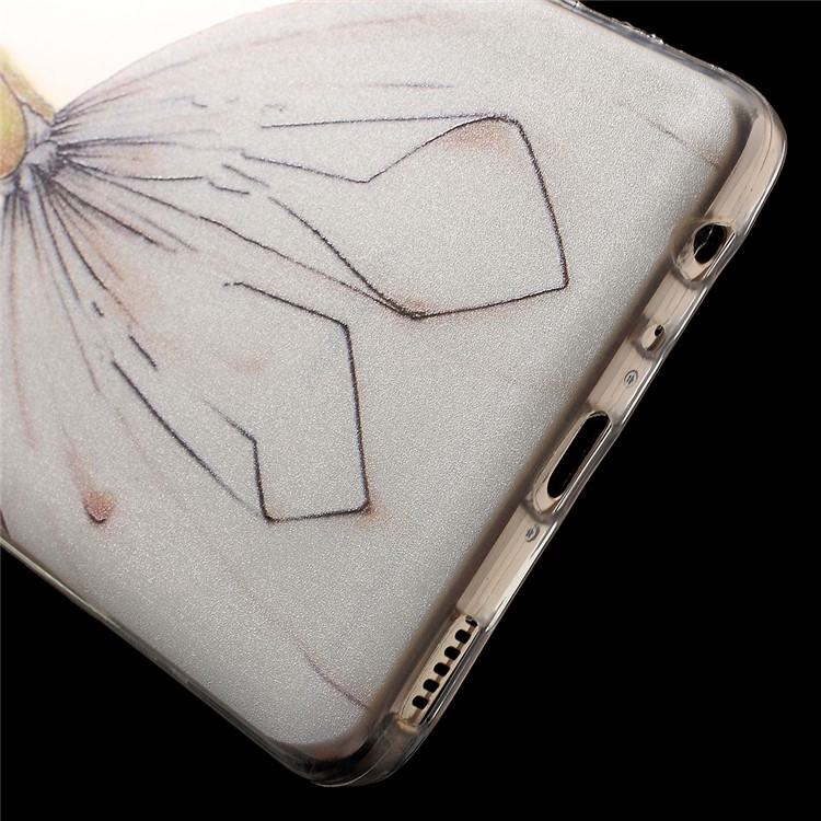 IMD TPU Gel Patterned Back Shield Shell for Huawei P9 - Elegant Lady-6