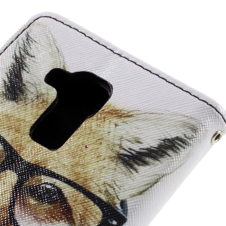 Patterned Leather Case Card Holder for Huawei Honor 5c / GT3 - Fox Wearing Glasses-9