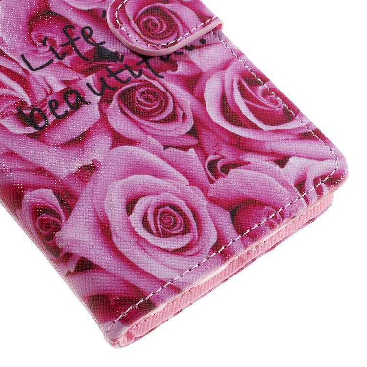 Magnetic Flip Leather Case Cover for Huawei Honor 5c / GT3 - Pretty Roses-8