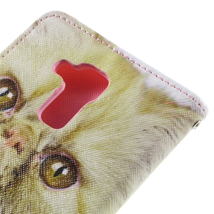 Patterned PU Leather Phone Case for Huawei Honor 5c / GT3 - Lovely Cat-9