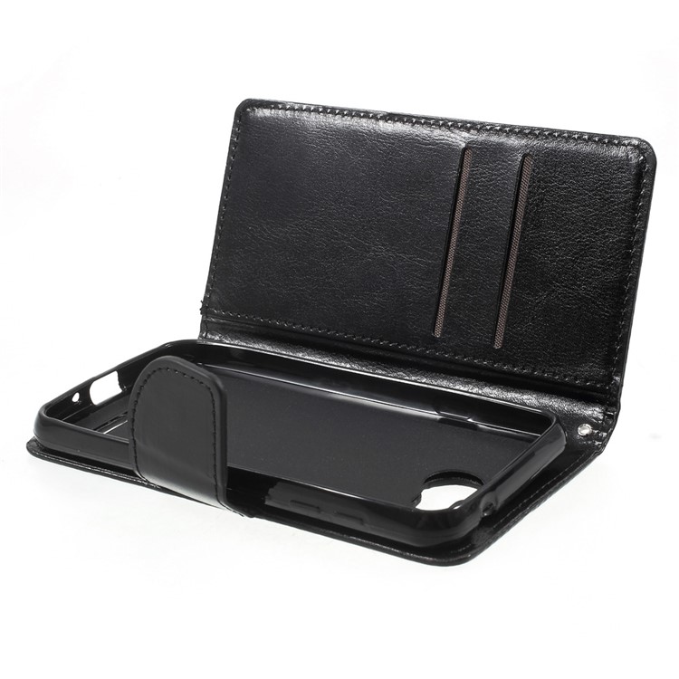 Protective Wallet Stand Leather Case for Huawei Huawei Y3II / Y3 II - Black-5