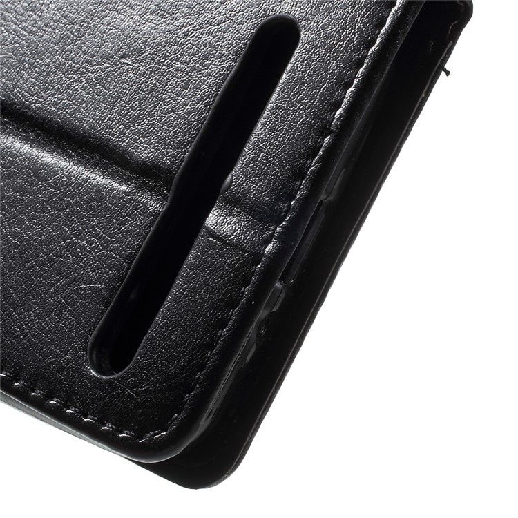 Protective Wallet Stand Leather Case for Huawei Huawei Y3II / Y3 II - Black-8