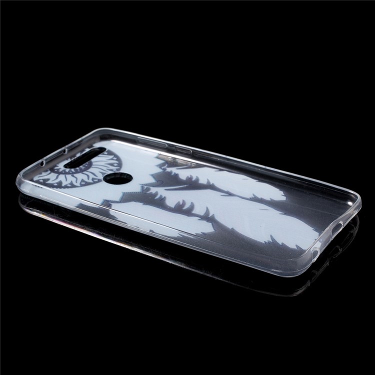 Ultra-thin TPU Gel Patterned Back Cover for Huawei Honor 8 - Feather Dream Catcher-3