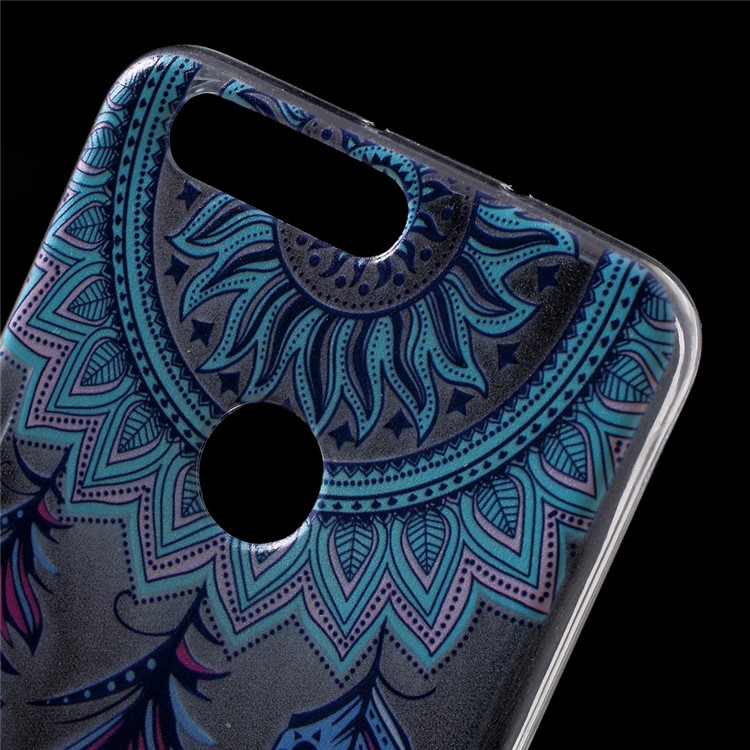 Ultra-thin TPU Gel Patterned Back Cover for Huawei Honor 8 - Feather Dream Catcher-5