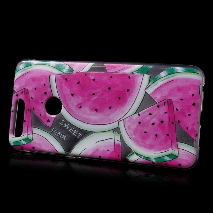 Ultra-thin TPU Gel Patterned Back Shell for Huawei Honor 8 - Watermelon Pattern-2