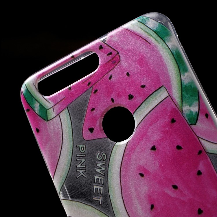 Ultra-thin TPU Gel Patterned Back Shell for Huawei Honor 8 - Watermelon Pattern-5