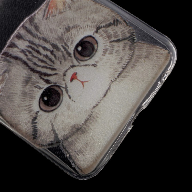 Patterned TPU Ultra-thin Gel Back Cover for Huawei Honor 8 - Adorable Cat-4