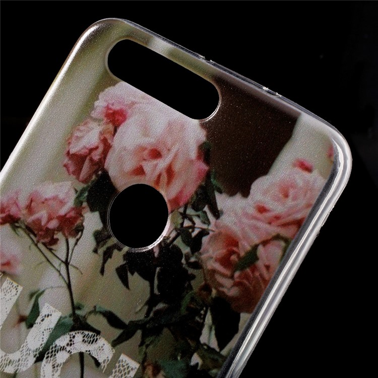 Pattern Printing TPU Ultra-thin Soft Cover for Huawei Honor 8 - Blooming Flowers-5