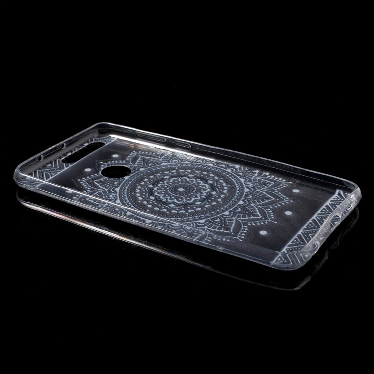 Pattern Printing TPU Ultra-thin Soft Back Case for Huawei Honor 8 - Mandala Flower-3