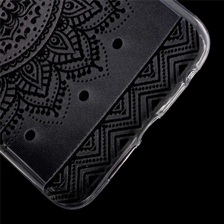 Pattern Printing TPU Ultra-thin Soft Back Case for Huawei Honor 8 - Mandala Flower-4