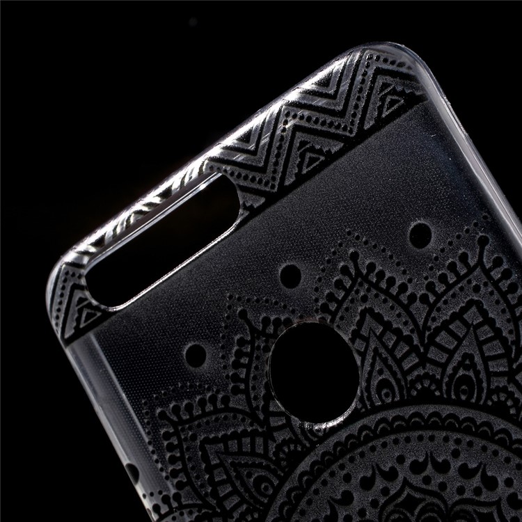 Pattern Printing TPU Ultra-thin Soft Back Case for Huawei Honor 8 - Mandala Flower-5
