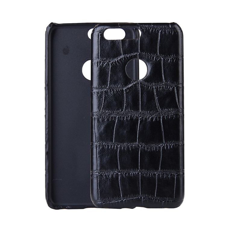 Leather Coated Hard PC Phone Case for Huawei Honor 8 - Crocodile Texture-1