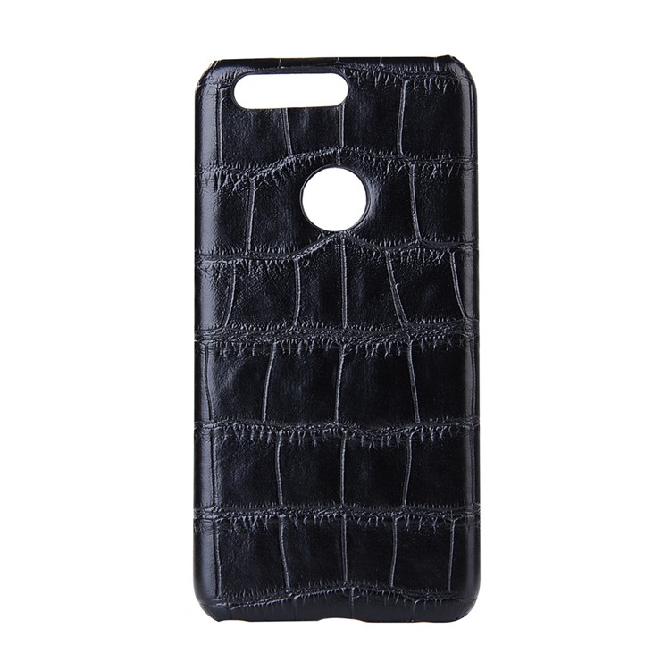 Leather Coated Hard PC Phone Case for Huawei Honor 8 - Crocodile Texture-1
