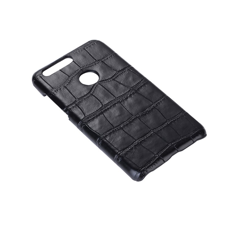Leather Coated Hard PC Phone Case for Huawei Honor 8 - Crocodile Texture-1