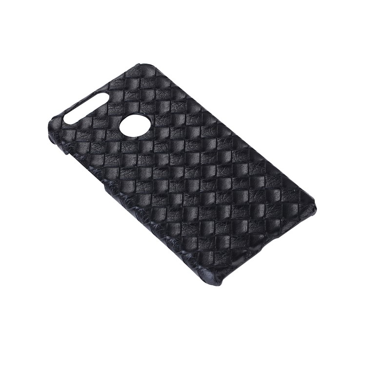 Leather Coated Hard Plastic Phone Shell for Huawei Honor 8 - Woven Pattern-4