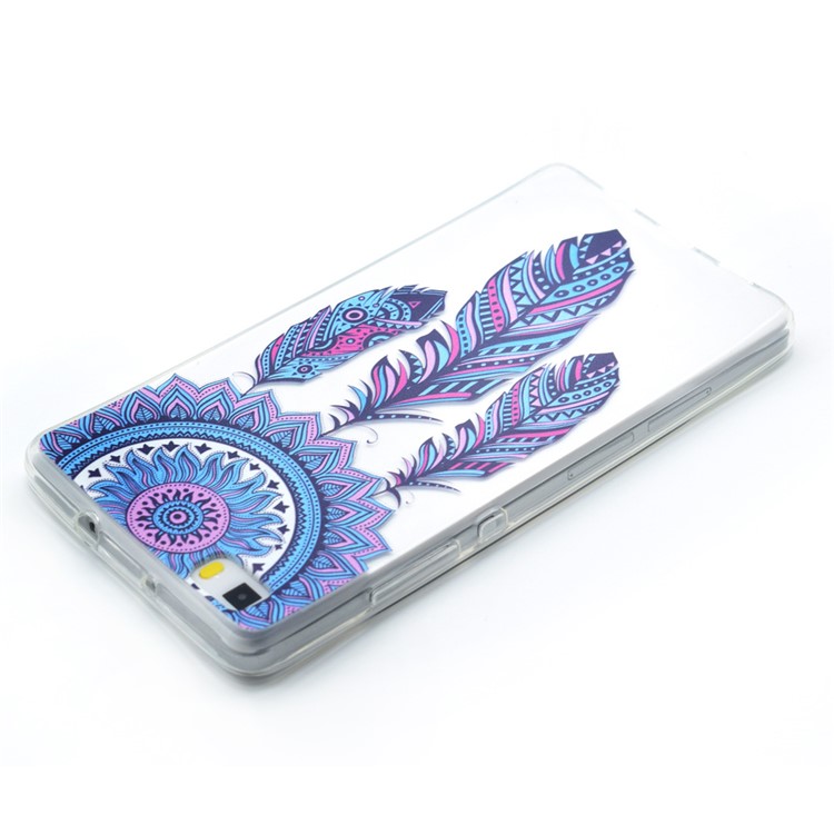 Soft TPU Patterned Case Cover for Huawei Ascend P8 Lite - Tribal Dream Catcher-3