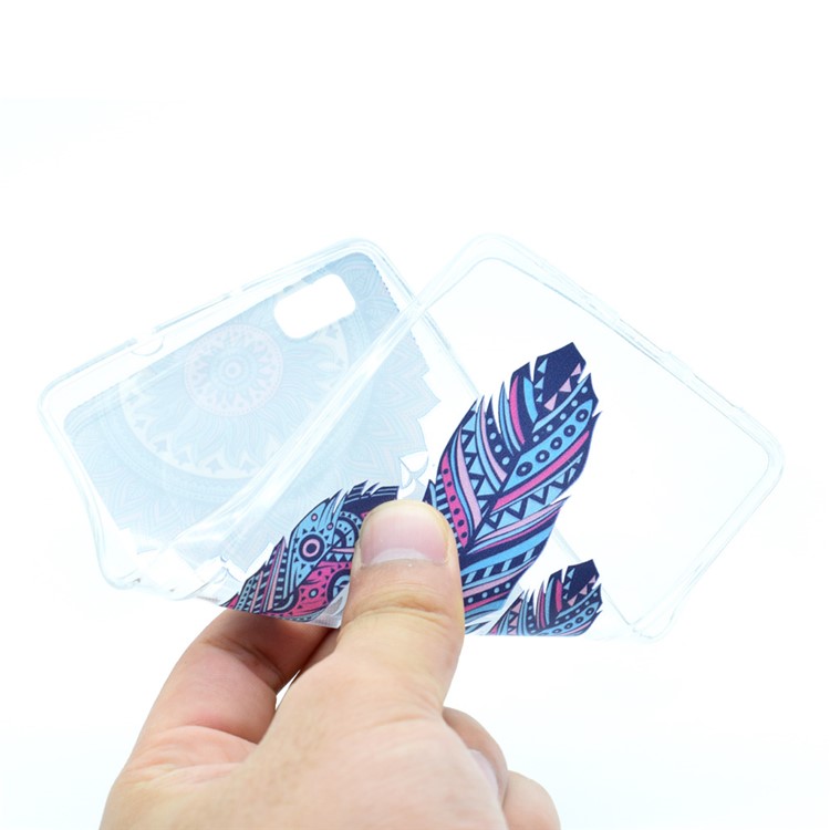 Soft TPU Patterned Case Cover for Huawei Ascend P8 Lite - Tribal Dream Catcher-4