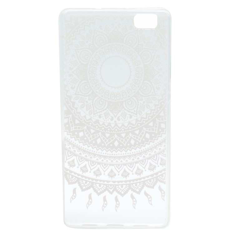 Patterned TPU Case Protector for Huawei Ascend P8 Lite - Mandala Flower-5