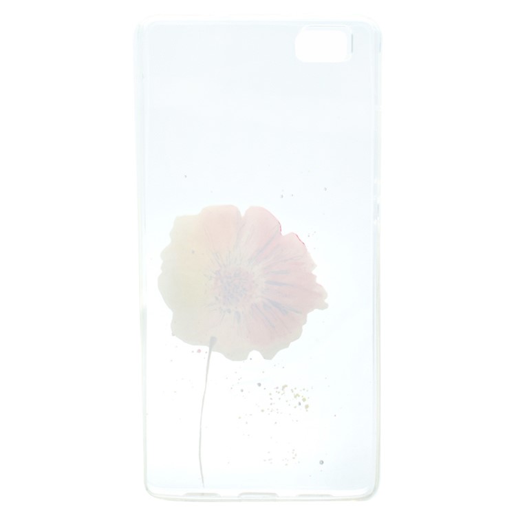 TPU Gel Skin Patterned Cover for Huawei Ascend P8 Lite - Fresh Flower-5