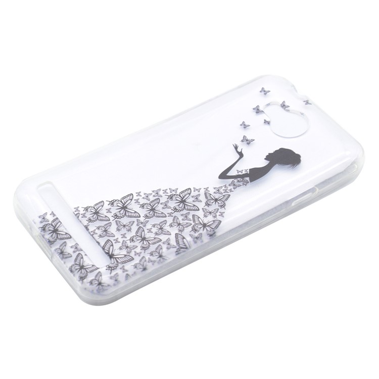 Patterned TPU Gel Cover for Huawei Y3II / Y3 II - Butterfly Fairy-2