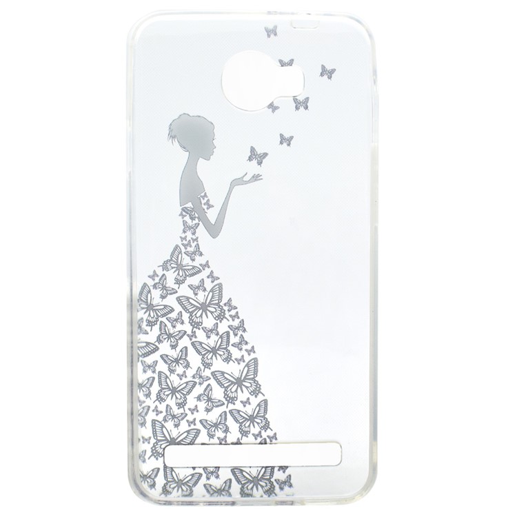 Patterned TPU Gel Cover for Huawei Y3II / Y3 II - Butterfly Fairy-4
