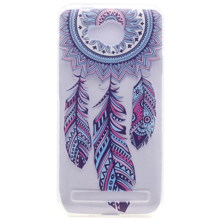 Patterned TPU Protective Cover for Huawei Y3II / Y3 II - Tribal Dreamcatcher-1