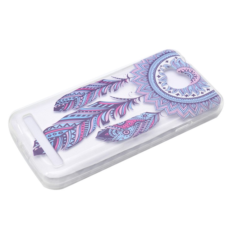 Patterned TPU Protective Cover for Huawei Y3II / Y3 II - Tribal Dreamcatcher-2