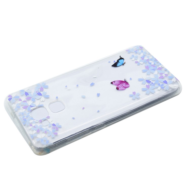 Pattern Printing Soft TPU Back Case for Huawei Honor 5C / GT3 - Butterflies and Flowers-3