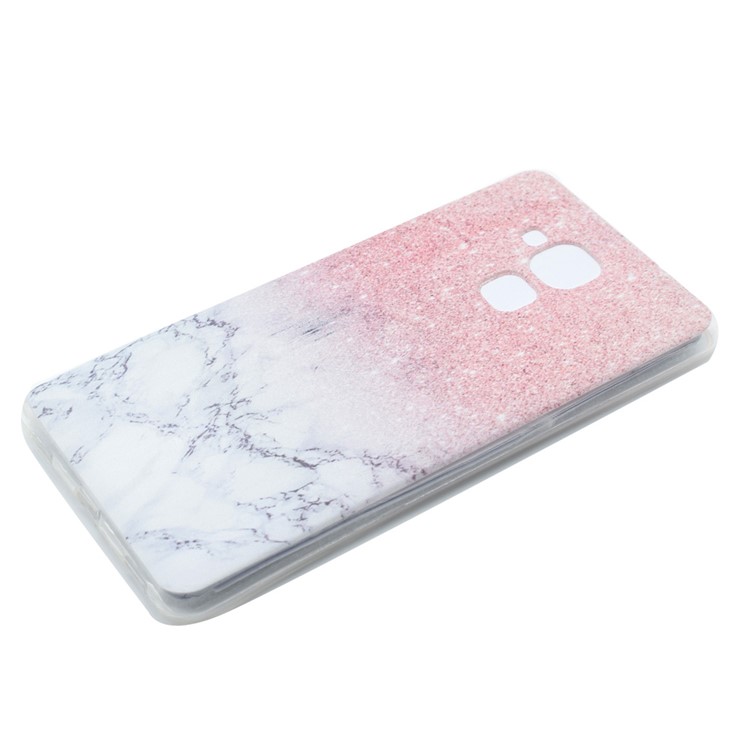 Pattern Printing Soft TPU Gel Cover for Huawei Honor 5C / GT3 - Glitter Marble Pattern-2