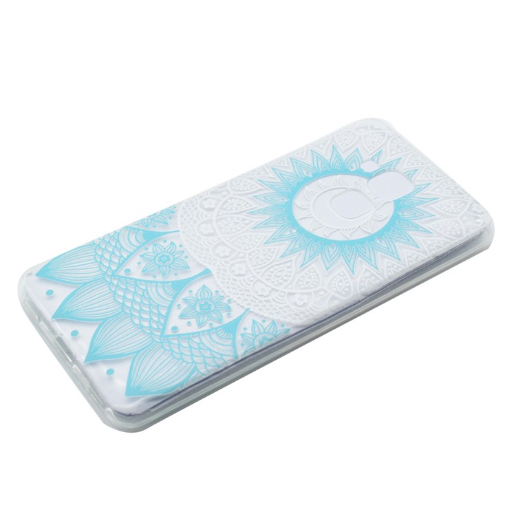 Pattern Printing TPU Flexible Shell for Huawei Honor 5C / GT3 - Blue Flower-2