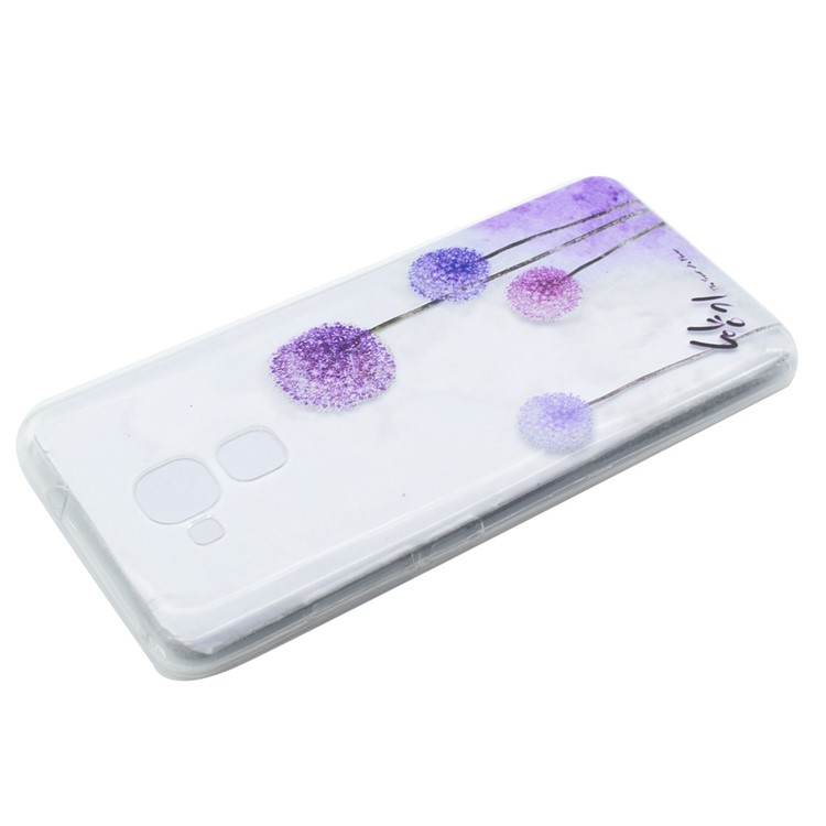 Pattern Printing TPU Jelly Cover for Huawei Honor 5C / GT3 - Purple Dandelions-3