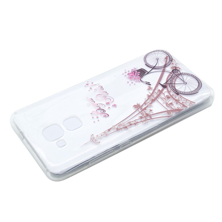 For Huawei Honor 5C / GT3 Patterned Soft TPU Case - Eiffel Tower and Bike-3