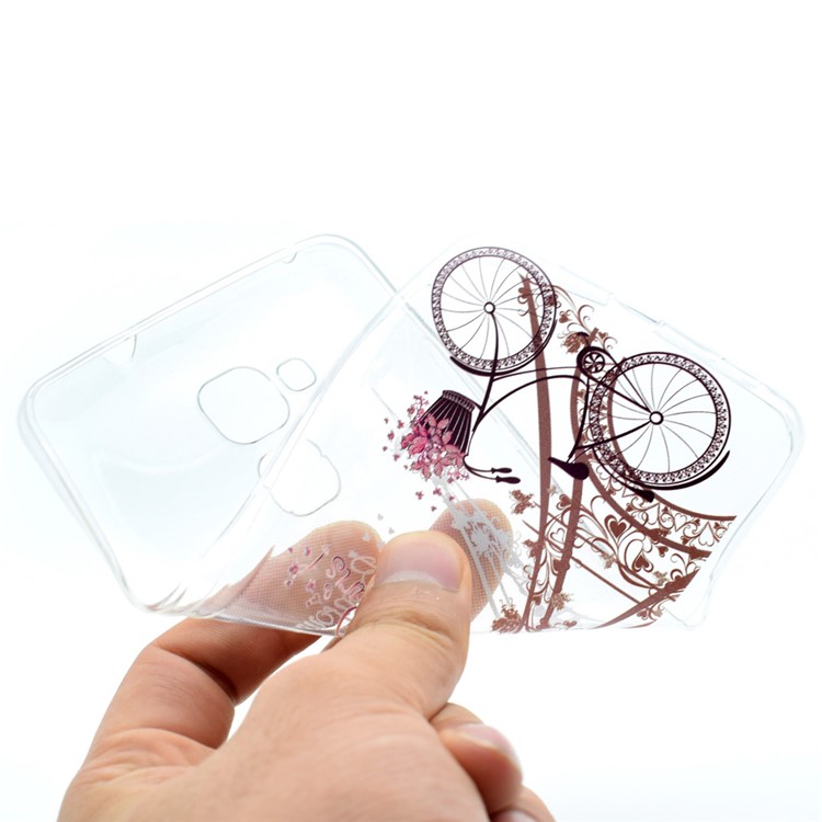 For Huawei Honor 5C / GT3 Patterned Soft TPU Case - Eiffel Tower and Bike-5