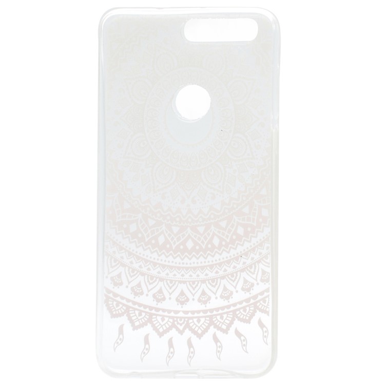 Patterned TPU Protective Case for Huawei Honor 8 - Mandala Flower-4