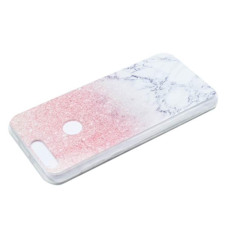 TPU Cover Patterned Soft Case for Huawei Honor 8 - Glitter Marble Pattern-3