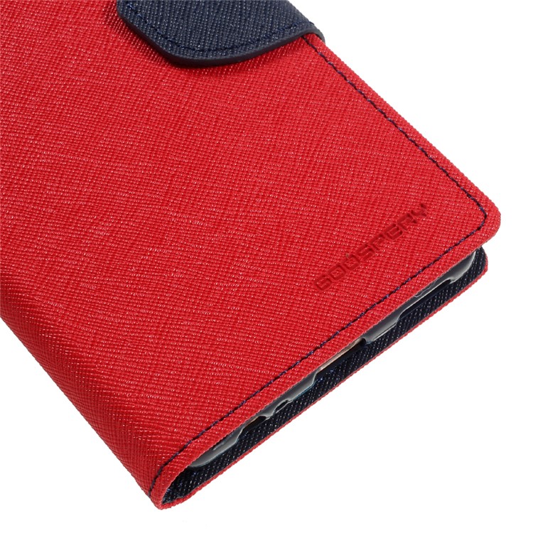 MERCURY GOOSPERY Leather Wallet Case Cover for Huawei P9 Plus - Red-7