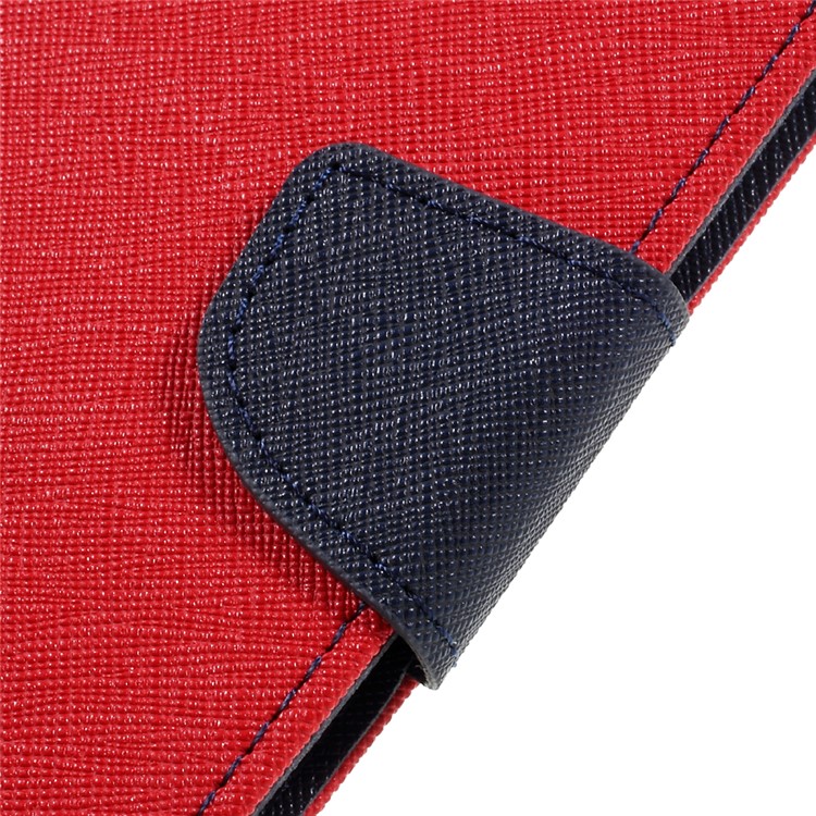 MERCURY GOOSPERY Leather Wallet Case Cover for Huawei P9 Plus - Red-9