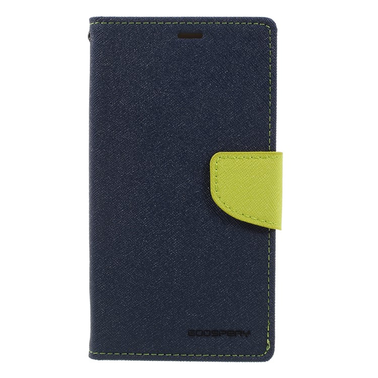 MERCURY GOOSPERY Magnetic Leather Stand Case for Huawei P9 Plus - Dark Blue-3