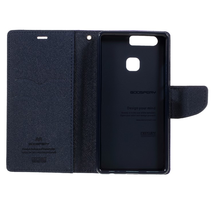 MERCURY GOOSPERY Magnetic Leather Stand Cover for Huawei P9 Plus - Purple-11