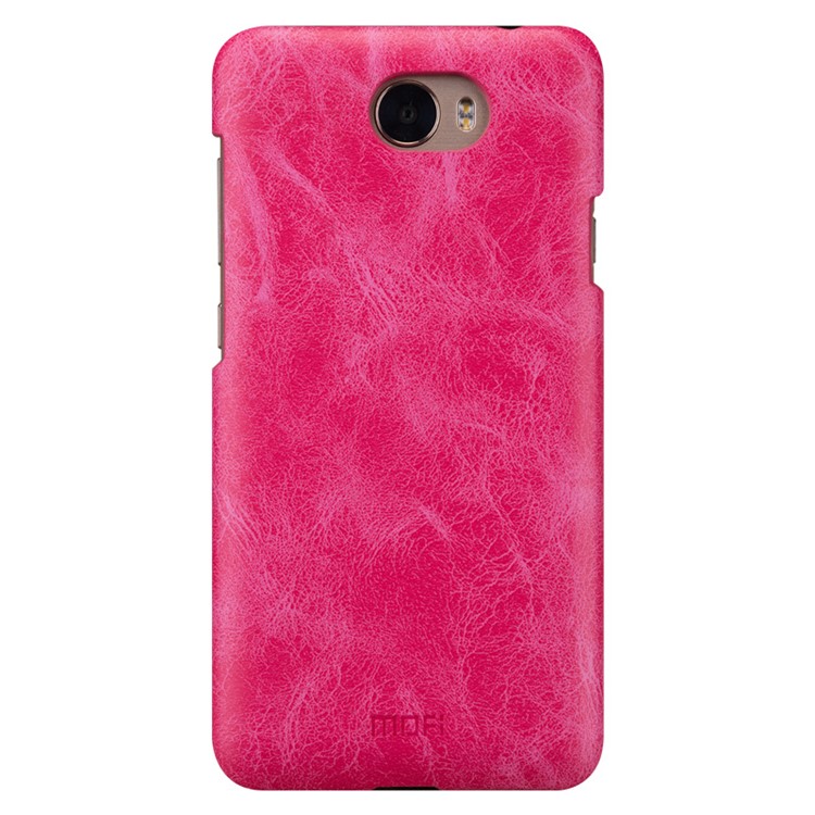 MOFI Leather Coated Hard PC Back Shell for Huawei Y5II / Y5 II / Honor 5 - Rose-1