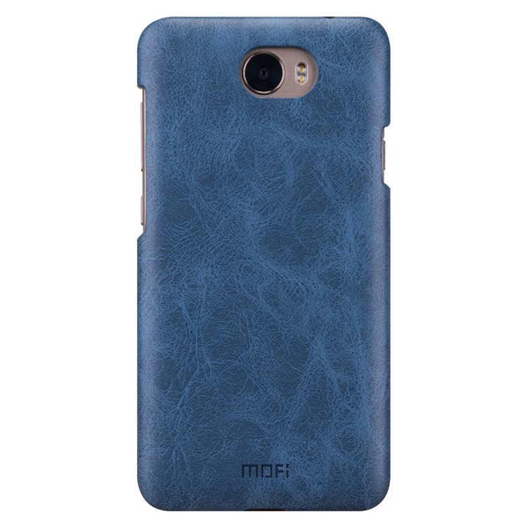 MOFI Leather Coated Hard PC Phone Case for Huawei Y5II / Y5 II / Honor 5 - Blue-1