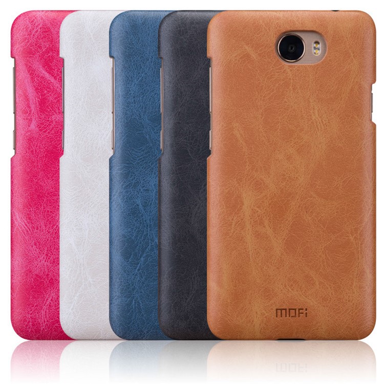 MOFI Leather Coated Hard PC Phone Case for Huawei Y5II / Y5 II / Honor 5 - Blue-3