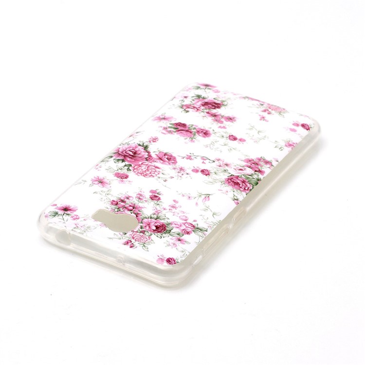 Soft IMD TPU Shell Case for Y5II / Y5 II - Vivid Flowers-3